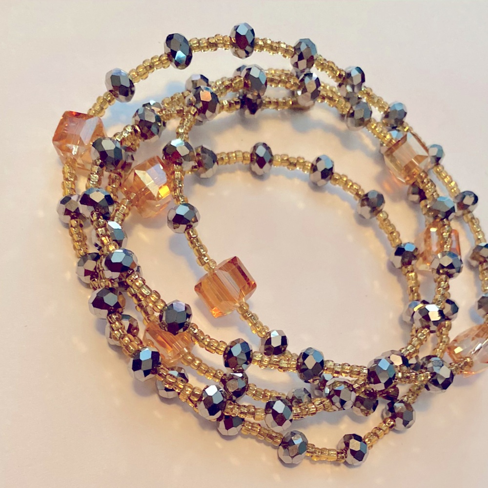 NWT”VERSACE” LUXURY WAISTBEAD HANDMADE SILVER 8 ITM (2nd STAGE) w/o or w/CLASP - Picture 2 of 13